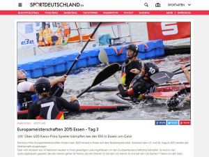 Livestream Kanupolo EM Sportdeutschland.TV