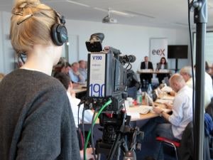 Kameramann Pressekonferenz Leipzig
